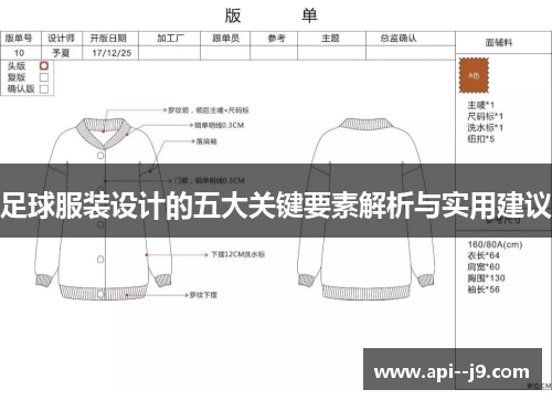 足球服装设计的五大关键要素解析与实用建议